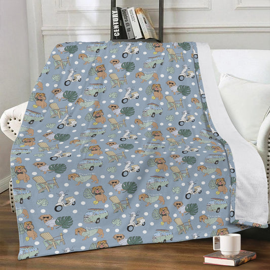 Minky Blanket 70 x 54 in blue