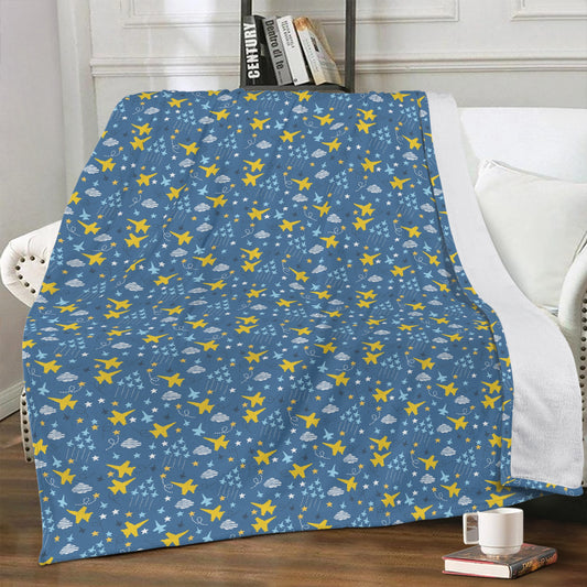 Minky Blanket with Blues