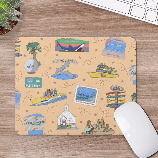 Mouse Pad with Florabama in peach