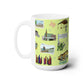 Ceramic Mug 15oz with Garland, Texas TX in avocado