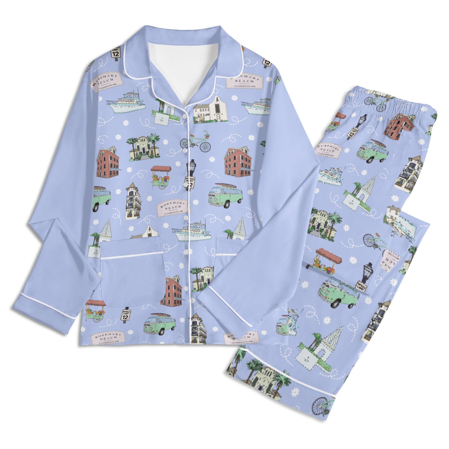 Unisex Adult Pajama Set with 30A, FL in lilac