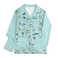 Unisex Adult Pajama Set with Navarre Beach, FL in sky blue