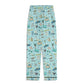 Unisex Adult Pajama Set with Navarre Beach, FL in sky blue