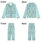 Unisex Adult Pajama Set with Navarre Beach, FL in sky blue