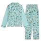 Unisex Adult Pajama Set with Navarre Beach, FL in sky blue