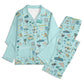 Unisex Adult Pajama Set with Navarre Beach, FL in sky blue