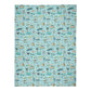 Minky Blanket with Navarre Beach, FL in sky blue