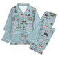 Unisex Adult Pajama Set with Tallahassee, FL in blue