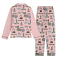 Unisex Adult Pajama Set with Tallahassee, FL in pink