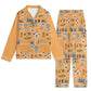 Unisex Adult Pajama Set with Maui, HI in orange