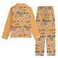 Unisex Adult Pajama Set with Maui, HI in orange