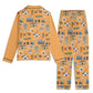 Unisex Adult Pajama Set with Maui, HI in orange