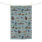 Kitchen Towel with Austin, Texas TX in mist veil