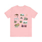 Unisex Jersey Short Sleeve Tee with Garland, Texas TX landmarks print