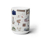 Ceramic Mug 15oz with Bagdad, Florida FL in grey