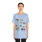 Unisex Jersey Short Sleeve Tee with Garland, Texas TX landmarks print