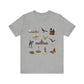 Unisex Jersey Short Sleeve Tee with Austin, Texas TX landmarks print