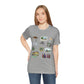 Unisex Jersey Short Sleeve Tee with Garland, Texas TX landmarks print