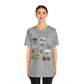 Unisex Jersey Short Sleeve Tee with Garland, Texas TX landmarks print