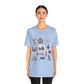 Unisex Jersey Short Sleeve Tee with St. Louis, Missouri MO landmarks print