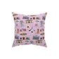 Broadcloth Pillow with Maui, HI in pink