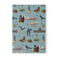 Paperback notebook with Austin, Texas TX landmarks in mist veil 150 lined pages