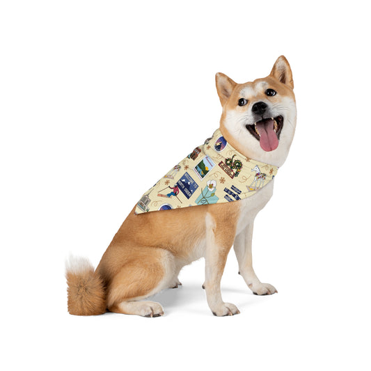 Pet Bandana with Ogden, UT in cream