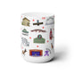 Ceramic Mug 15oz with Janesville, Wisconsin WI in white