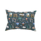 Broadcloth Pillow with Galveston, TX in deep ocean