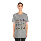 Unisex Jersey Short Sleeve Tee with Austin, Texas TX landmarks print