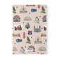 Paperback notebook with St. Louis, Missouri MO landmarks in beige 150 lined pages