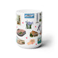 Ceramic Mug 15oz with Knoxville, Tennessee TN in white