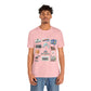 Unisex Jersey Short Sleeve Tee with Ocala, Florida FL landmarks print