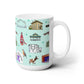 Ceramic Mug 15oz with Janesville, Wisconsin WI in mint