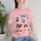 Unisex Jersey Short Sleeve Tee with Knoxville, Tennessee TN landmarks print