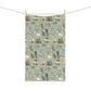 Kitchen Towel with Galveston, TX in olive