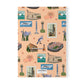 Paperback notebook with Knoxville, Tennessee TN landmarks in peach 150 lined pages