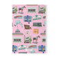 Paperback notebook with Ocala, Florida FL landmarks in pink 150 lined pages