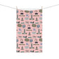 Kitchen Towel with Tallahassee, FL in pink