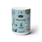 Ceramic Mug 15oz with Tallahassee, FL in blue