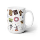 Ceramic Mug 15oz with Helen, GA on white