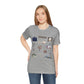 Unisex Jersey Short Sleeve Tee with Bagdad, Florida FL landmarks print