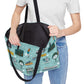 Tote Bag with New Jersey in light teal