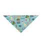 Pet Bandana with Atlanta, GA in turquoise