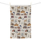 Kitchen Towel with South St. Paul, Mendota, Hastings, Hampton, Inver Grove Heights near the Minneapolis Minnesota MN in beige