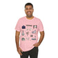 Unisex Jersey Short Sleeve Tee with Bagdad, Florida FL landmarks print