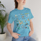 Unisex Jersey Short Sleeve Tee with Navarre Beach, FL landmarks print