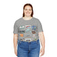 Unisex Jersey Short Sleeve Tee with Ocala, Florida FL landmarks print