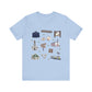 Unisex Jersey Short Sleeve Tee with Bagdad, Florida FL landmarks print