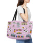 Tote Bag with Maui, HI in pink